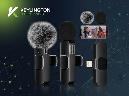Wireless Clip-on Microphones Crystal Clear Sound